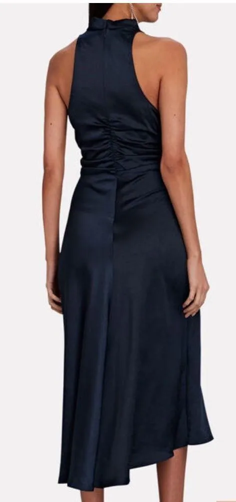 ALC Ruched Satin Midi Dress - Image 3