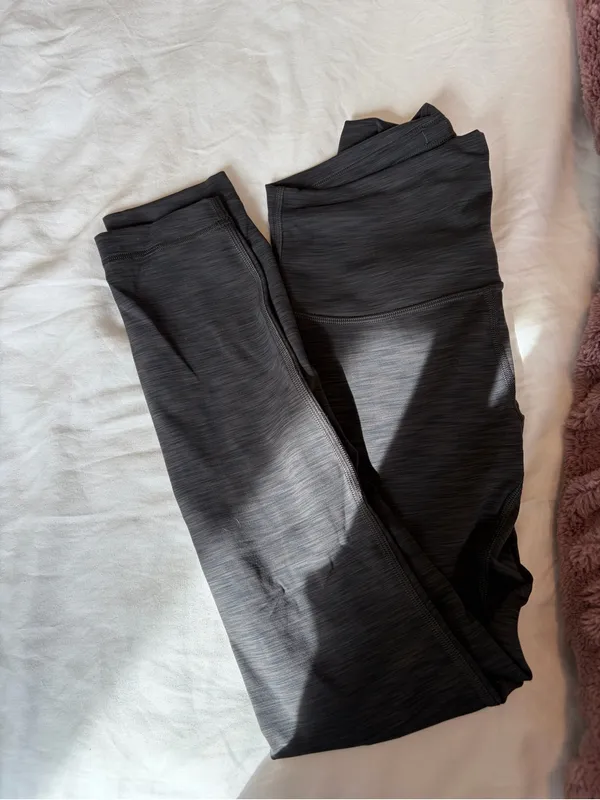 lululemon athletica High-Rise Heather Dark Gray Leggings - Image 2
