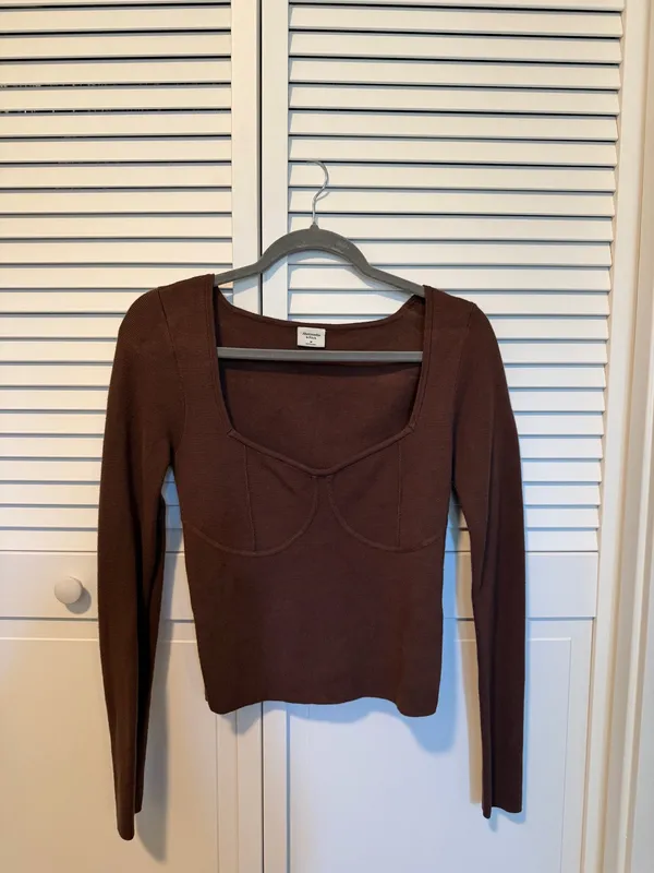 Abercrombie Corset Slim Sweater Top - Image 2