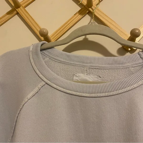 Aerie Ice Blue Oversized Pullover Crewneck size Large - Image 4