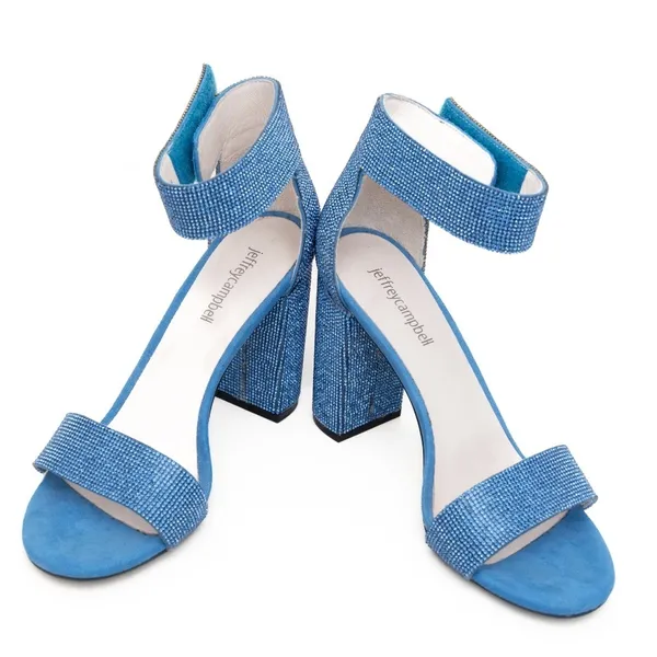 Jeffrey‎ Campbell - Blue Sparkly Lindsay Heel - Image 6