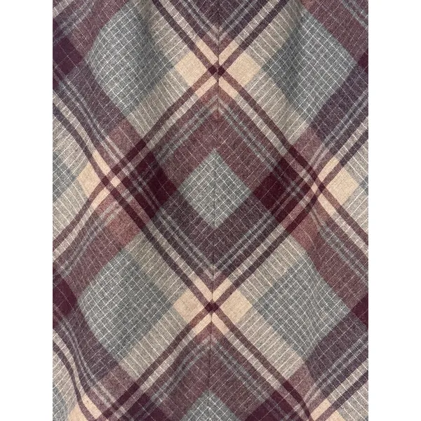 Vintage Panther Juniors 15 Plaid Wool Blend Midi Skirt A Line Pockets - Image 7