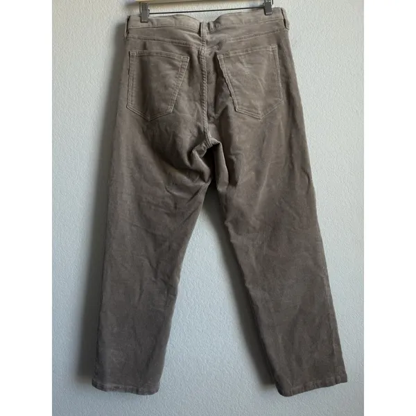 Banana Republic Women's High‎ Rise Straight Leg Tan Corduroy Pants Size 30 - Image 2