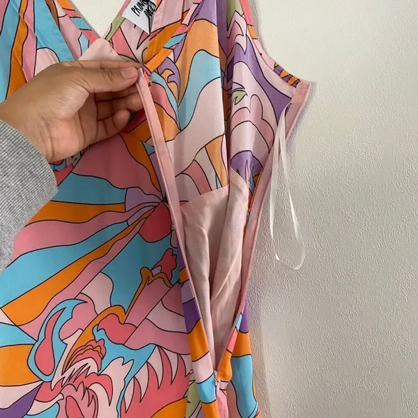 Princess Polly Psychedelic Mini Dress US 10 Retro Mod Groovy NWT - Image 6