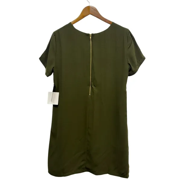 Lulus Shift and Shout Olive Green Shift Dress size Medium NWT - Image 5
