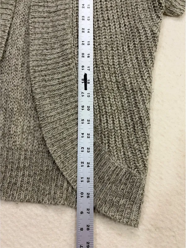 Women’s S Beige Twenty One Open Front Knit Sweater Vest Cardigan - Image 4