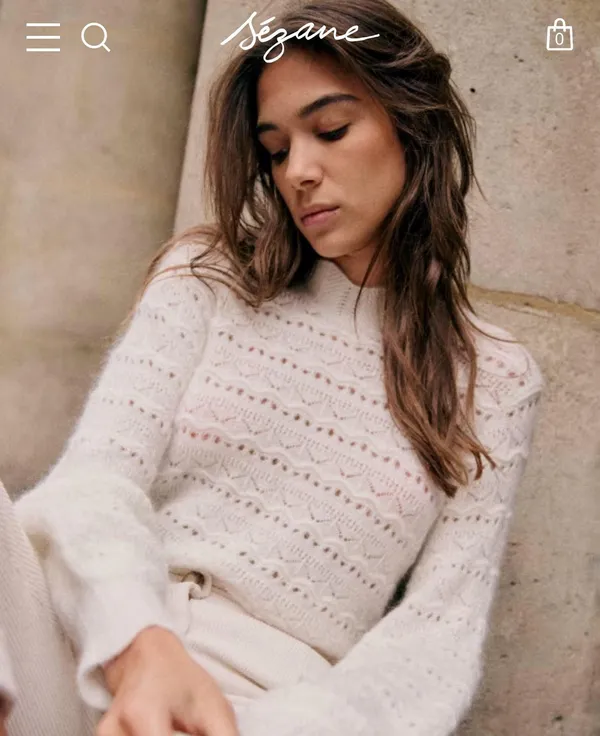 Sézane Lya Sweater In Ecru - Image 2