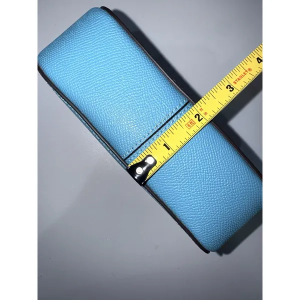 Coach Mini Serena Crossbody Bag 97561 Aqua‎ Crossgrain Leather MINT Z - Image 9