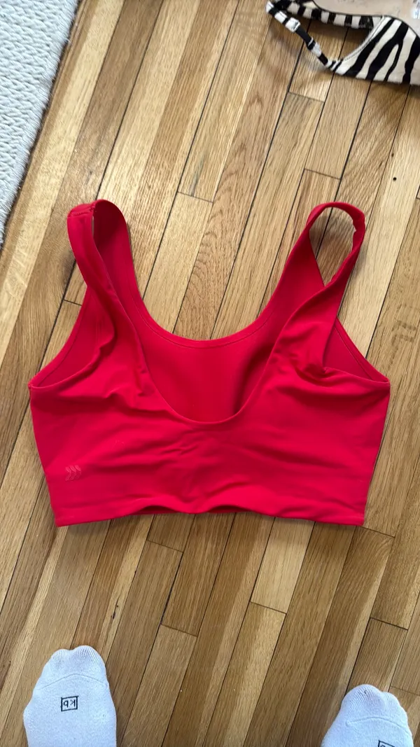 All in Motion Red Sports Bra Tank - Image 2