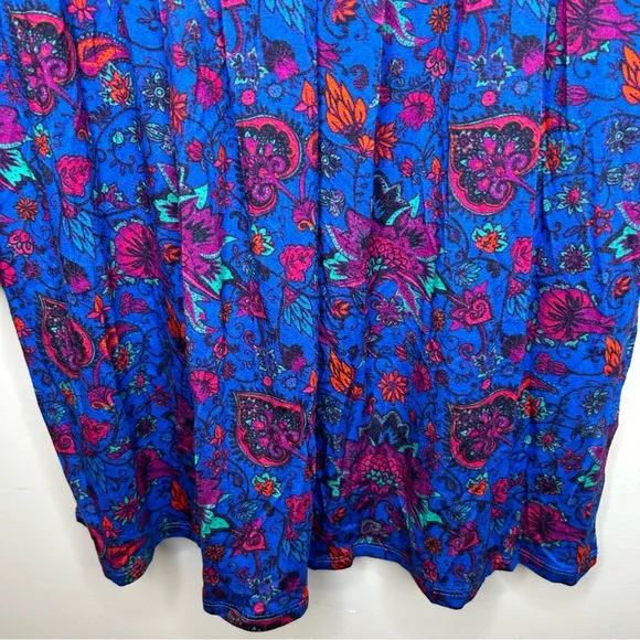 Soft Surroundings Blue Tamuri Embroidered Beaded Boho Tunic Top‎ Size M - Image 9