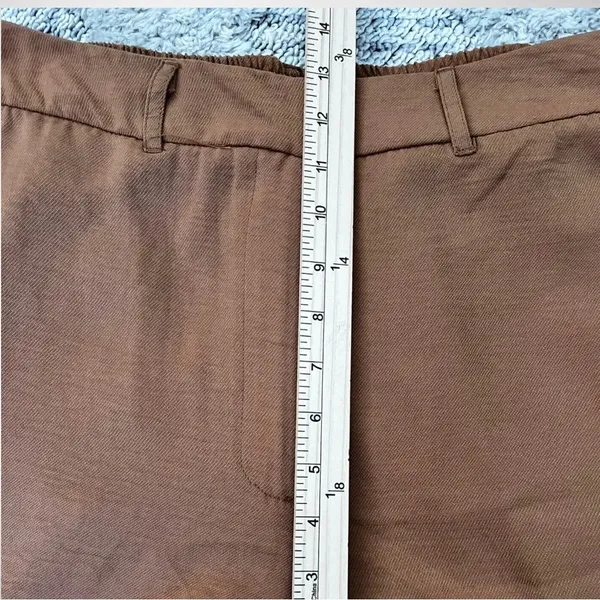 OPHELIA ROE Women's Camel‎ Brown Wide Leg Trousers Size Medium | NWT - Image 7