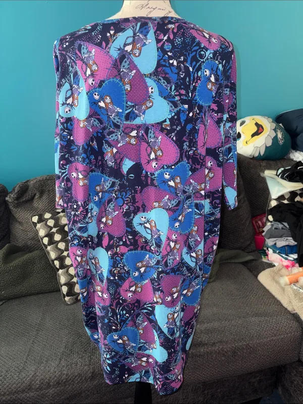 LuLaRoe Disney "The Nightmare Before Christmas" Irma Tunic, Medium - Image 4