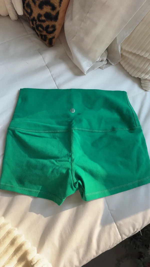 Lululemon high rise green shorts size 2  - Image 2