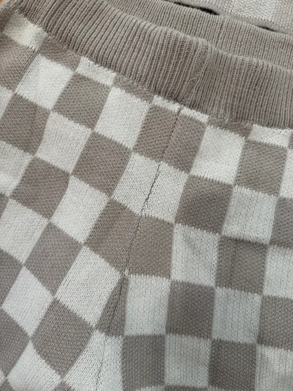 Pink Lily Checkered Sweater Knit Set - Image 3
