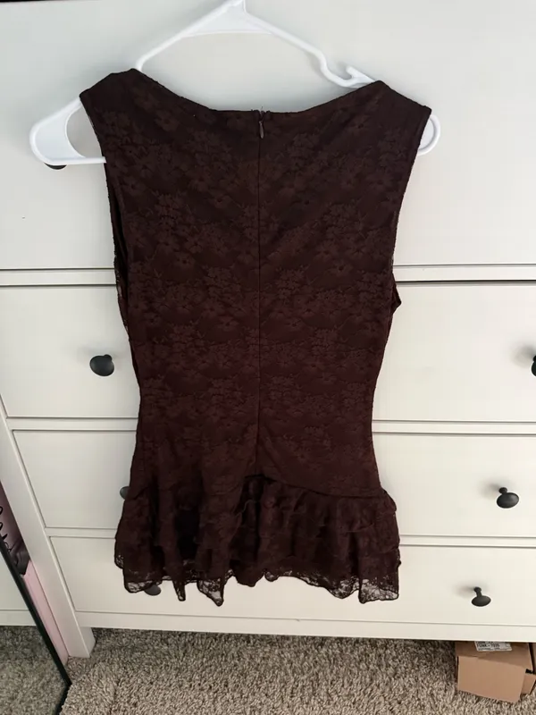 Brown Mini Dress - Image 2