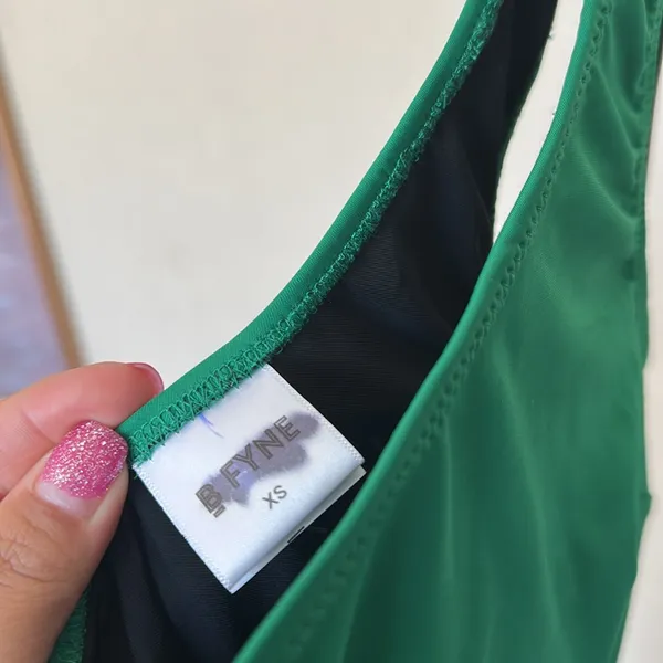 B Fyne New One Shoulder Green Swimsuit Swimwear Beach Pool Emerald green‎ NWOT - Image 7