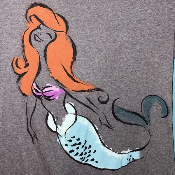 Vintage Disney Store Ariel Little Mermaid 🧜‍♀️ Tee EUC Cotton blend - Image 2