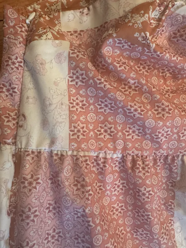 Patchwork Boho Sundress – Above Knee, Size Medium - Image 3