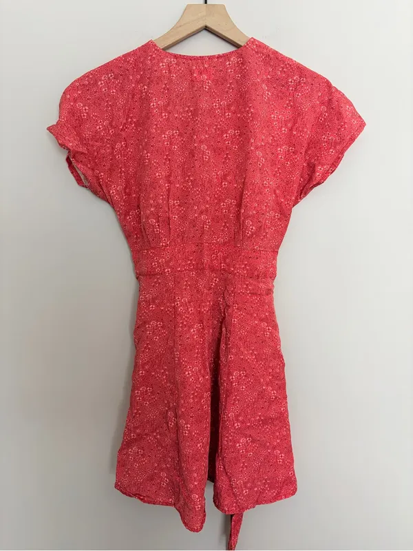Marine Layer Camila Red Floral Mini Dress XS - Image 3