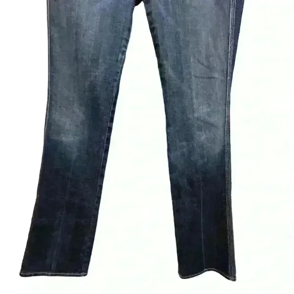 7 For All Mankind Women's Bootcut‎ Jeans Size 28 Dark Blue Stretch Denim - Image 4