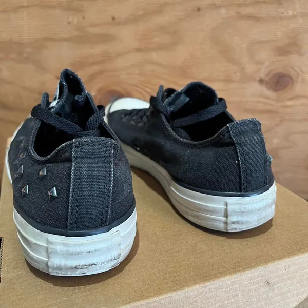 Converse Women's Black and Navy Trainers - Image 5