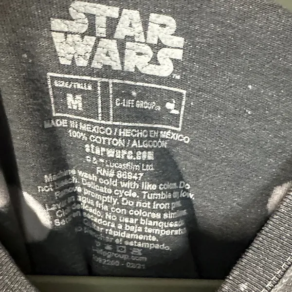 Star Wars Graphic Tee - Black, Gray, Pink, and Blue - Image 2
