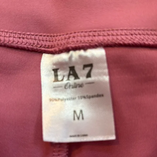 LA7 Pink Wide Leg Pants with Smooth Finish Size M - Image 2
