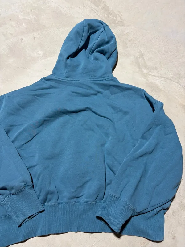 Nike Blue Pullover Hoodie center swoosh logo medium - Image 10