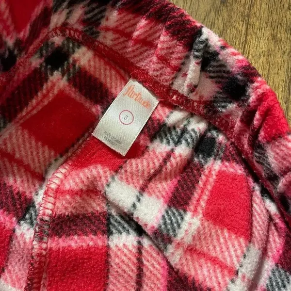 Flirtitude Plaid Fleece Pajama Pants Small - Image 4