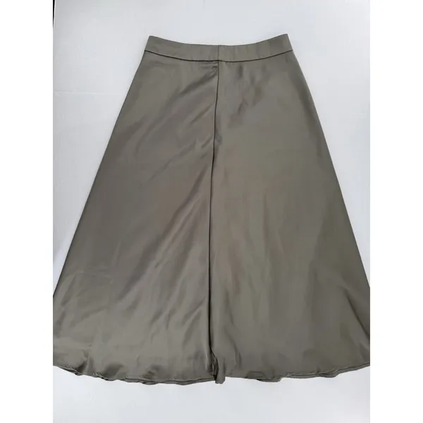 SheIn Dazy Skirt Sz M High Waist Midi Modest Satin Minimalist Capsule Wardrobe - Image 4