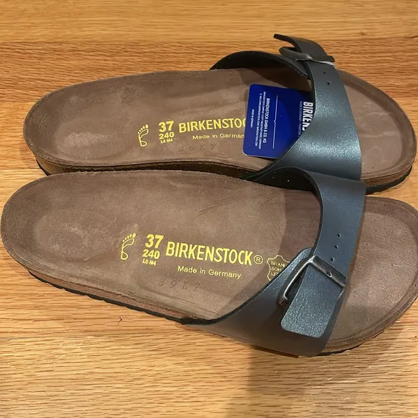 Birkenstock Madrid Dark Gray Sandals Size 37 NWT - Image 2