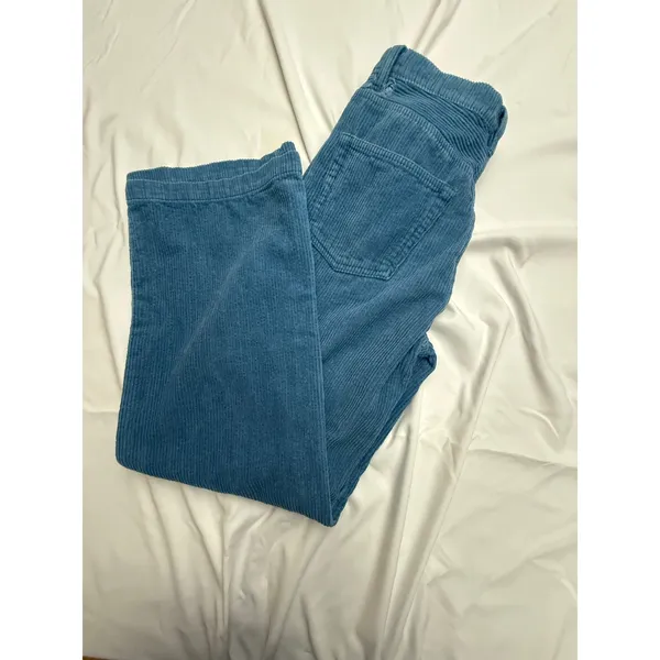 Reformation‎ Jeans Blue Corduroy Wide Leg Pants Button Fly High Rise Size 27 - Image 4