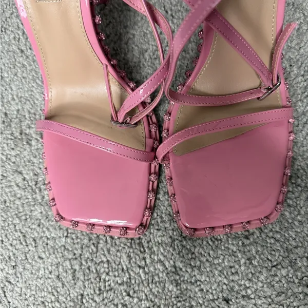 Steve Madden Pink Heeled Sandals - Image 2