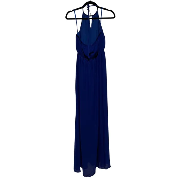 Women's Sleeveless Open Back Halter Maxi Dress Size XS Vacation Euro Summer - Image 2