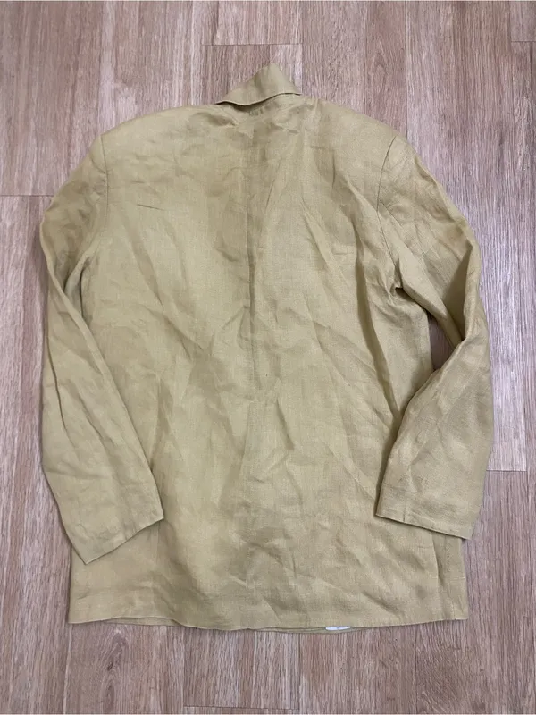 Zara Light tan Double-Breasted Blend Blazer - Image 7
