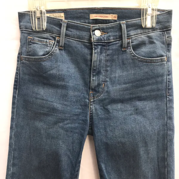 Levi's 26 Premium 720 Super Skinny Streetwear Women’s Jeans Denim - Image 11