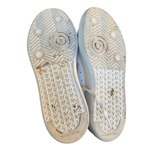 Golden Goose Pure Star‎ White Leather Pink Glitter Sneakers Luxury size 37 - Image 8