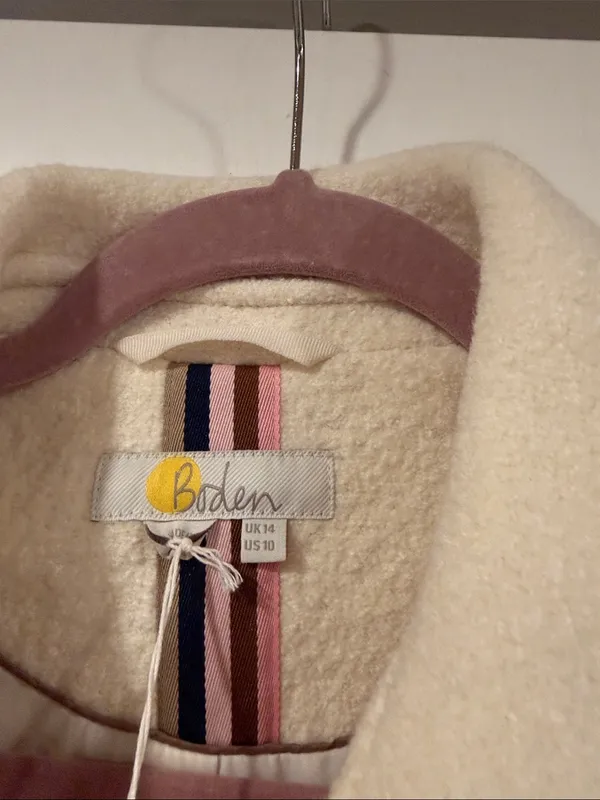Boden‎ texture wool over shirt Button-Front Wool-Blend Coat 10 nwt - Image 6