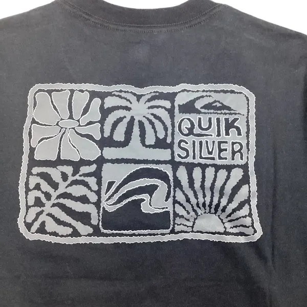 Quiksilver Black Graphic Short Sleeve T-Shirt Tee Men’s Medium NEW! Retail $40 - Image 6