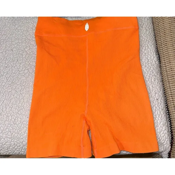 Free people movement orange shorts - Image 5