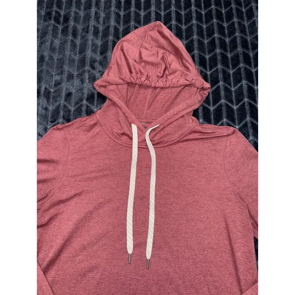 Vuori Women's Halo Essential Hoodie Red DreamKnit Pullover Lightweight Sz Xs - Image 3
