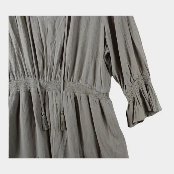 Forever 21+‎ Plus Dress Sz 1X Peasant Prairie Ruffled Bohemian Cottagecore - Image 5