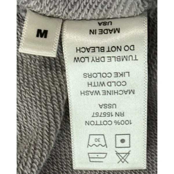 Madhappy Grey‎ Bubble Logo Crewneck Sweatshirt Womens Medium Cotton USA Rare - Image 7