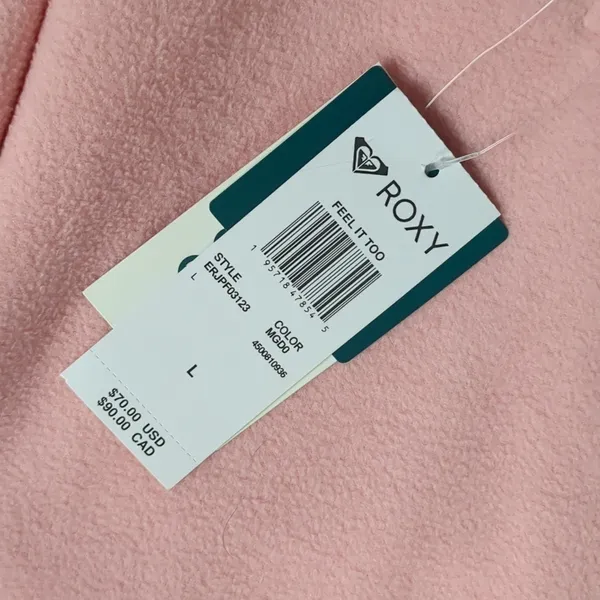 Roxy fleece 1/4 zip pullover size large - Image 3
