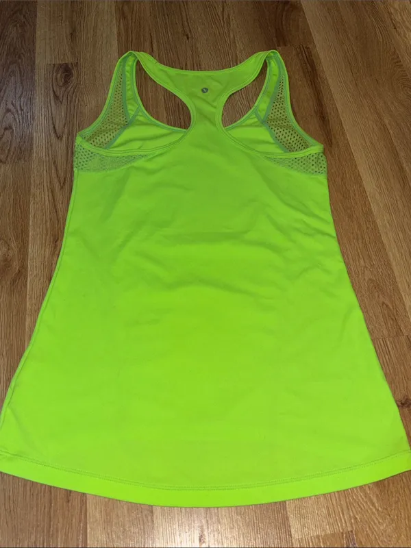 Xersion Women's Lime Green Racerback Active Tank Top - Image 5