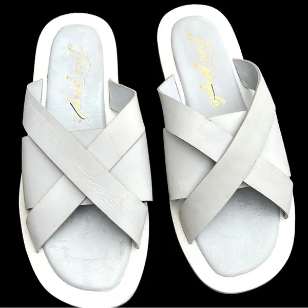 Free People Leather Del Mar Slide Sandals - Image 2