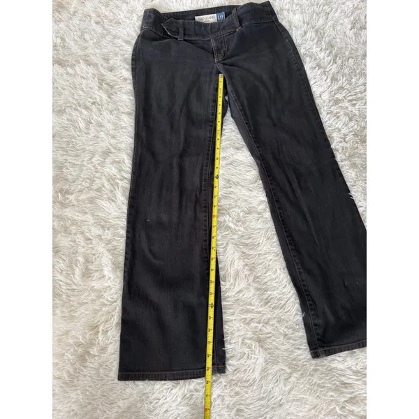 y2k GAP‎ Black Jeans Stretch Bootcut wide leg Denim Womens Size 6 - Image 3
