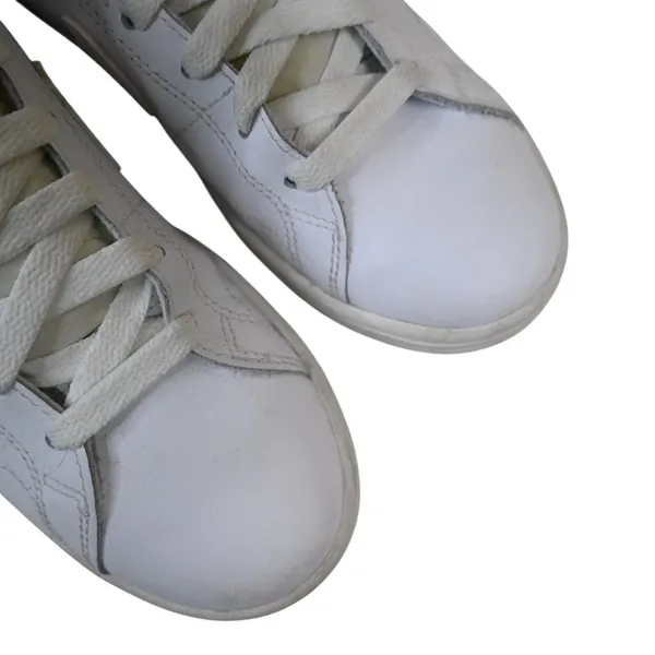 Nike Womens 6.5 Court Royale Mid Triple White Leather Upper Sneaker - Image 6