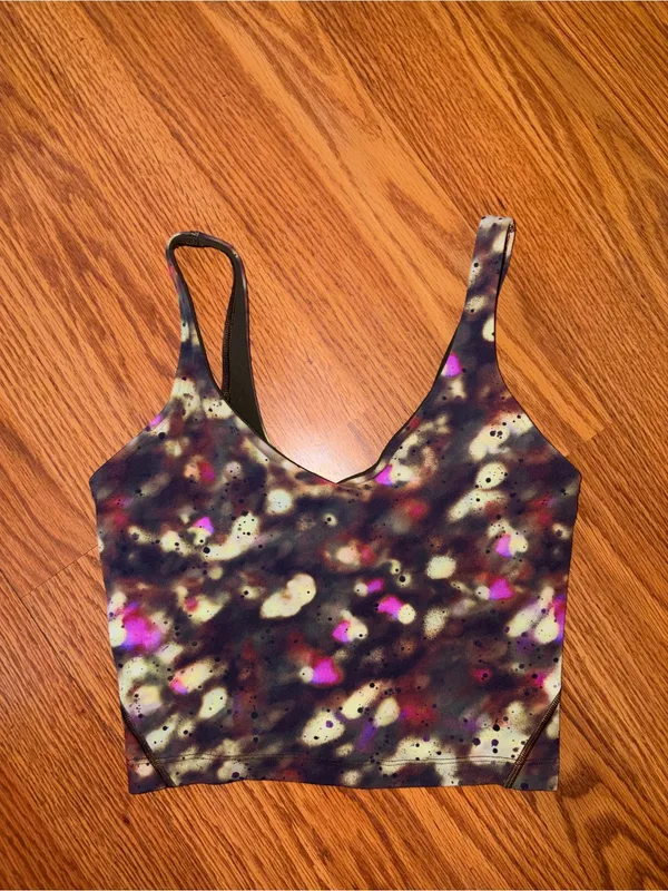 lululemon athletica Purple Multi Abstract Crop Tank - Image 2
