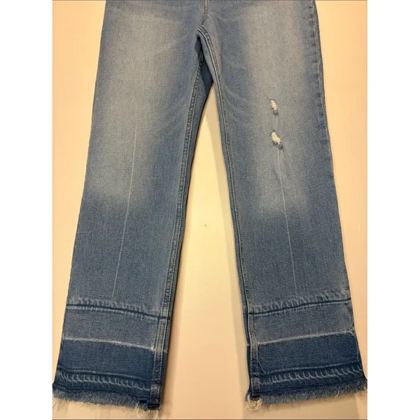 Abercrombie & Fitch Curve Love Ultra High Rise Ankle Straight Distressed 26 LONG - Image 4